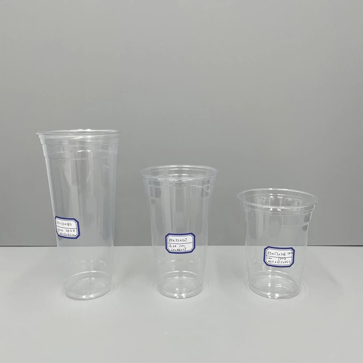 12 Oz Milkshake Clear Plastic Cups With Lids