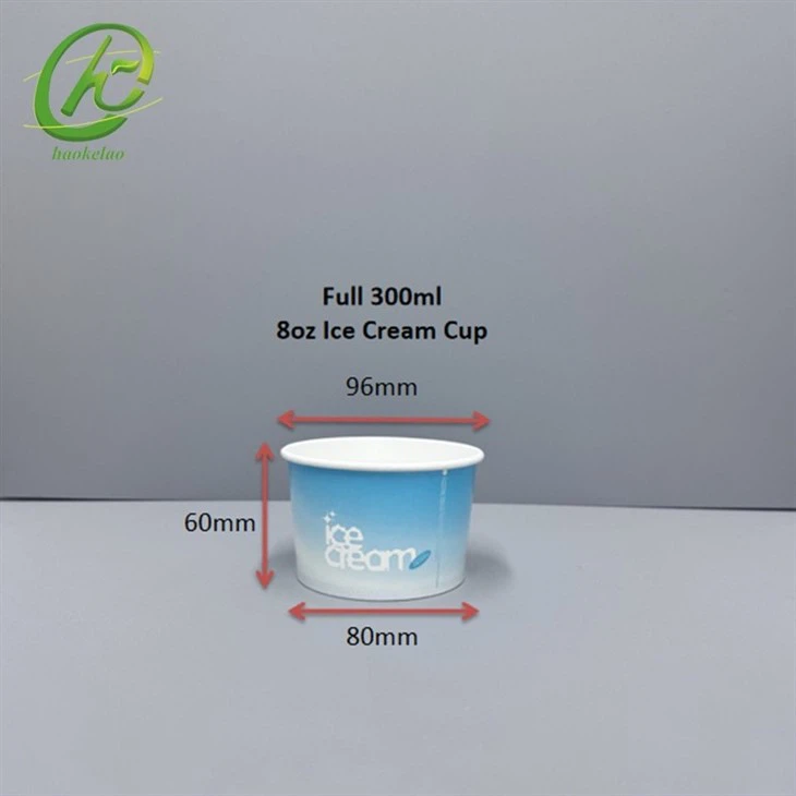 8oz Ice Cream Cups With Lids