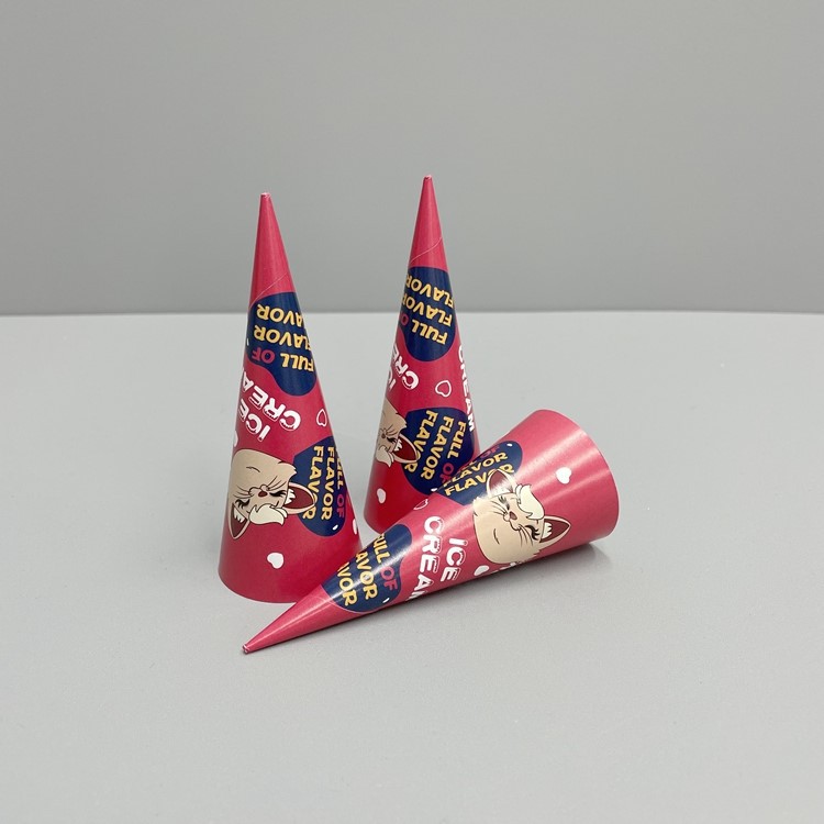 Custom Ice Cream Paper Cone sleeve 18 Custom Ice Cream Paper Cone sleeve 18