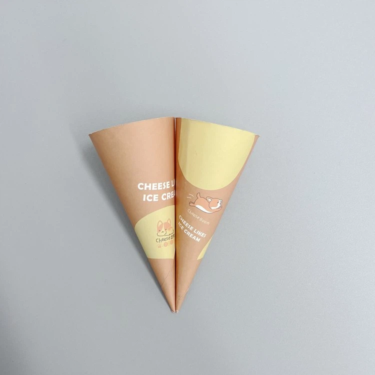 Custom Ice Cream Paper Cone sleeve 17 Custom Ice Cream Paper Cone sleeve 17