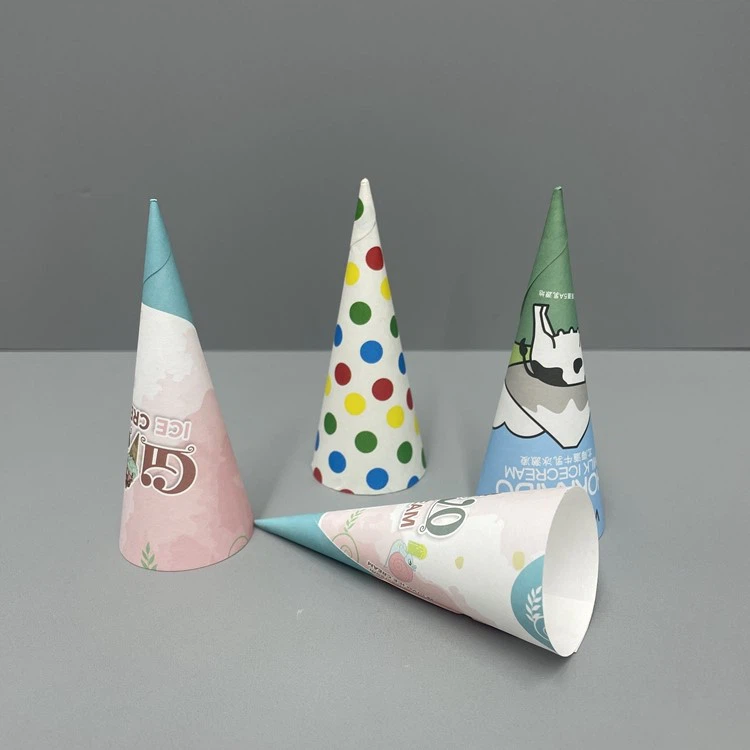 Custom Ice Cream Paper Cone sleeve 20 Custom Ice Cream Paper Cone sleeve 20