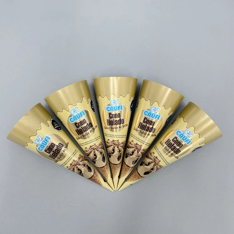 Custom Ice Cream Paper Cone sleeve 21 Custom Ice Cream Paper Cone sleeve 21