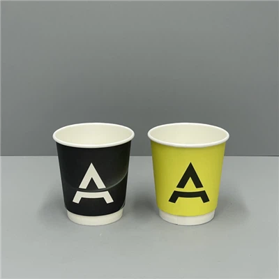 7OZ Wal Dwbl/Wal Sengl Cwpan Papur Coffi tafladwy