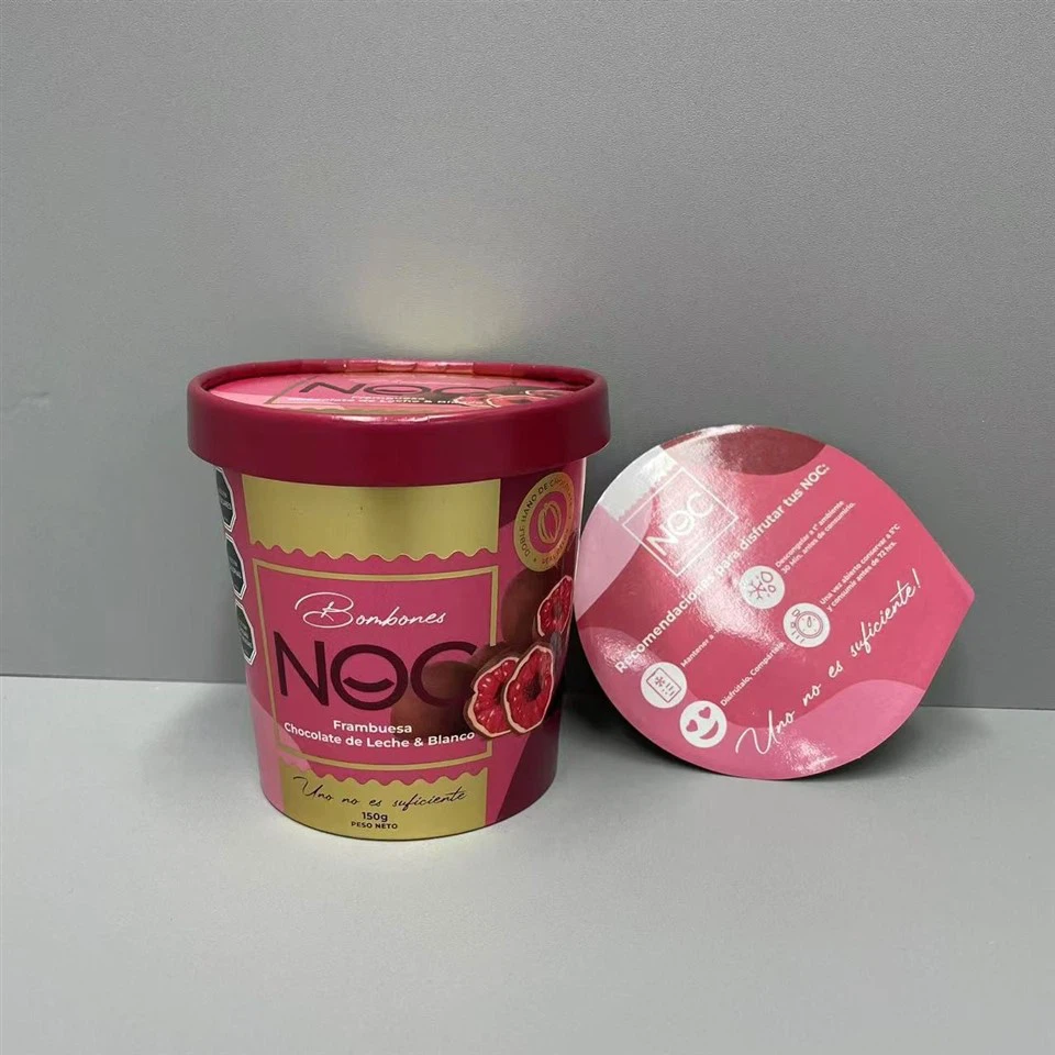 ice cream cup with lid